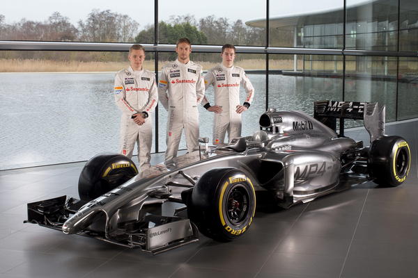 McLaren presentó su nuevo monoplaza, el MP4-29. (Foto Prensa Libre: AFP)