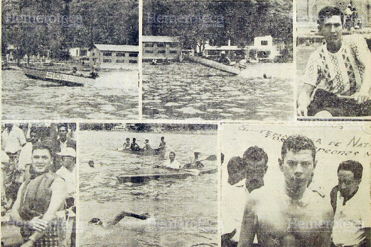 Competencias realizadas en el Lago de Amatitlán en 1956. (Foto: Hemeroteca PL)