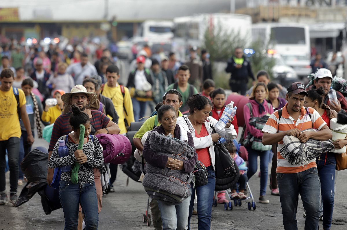 Caravana de migrantes llega a la Ciudad de M xico