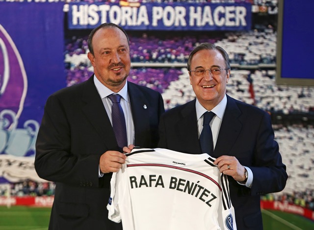 Florentino Pérez, podría darle apoyo a Benítez tras la derrota ante el Barcelona. (Foto Prensa Libre: Andres Kudacki)