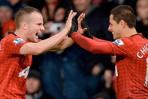 El Manchester United, líder de la liga inglesa, enfrenta el sábado al West Bromwich. (Foto Prensa Libre: AFP)