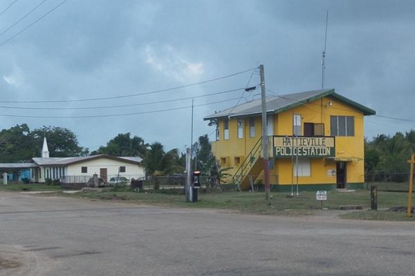 Estación policial en Hattyville, Belice. (Foto Prensa Libre: Rigoberto Escobar)