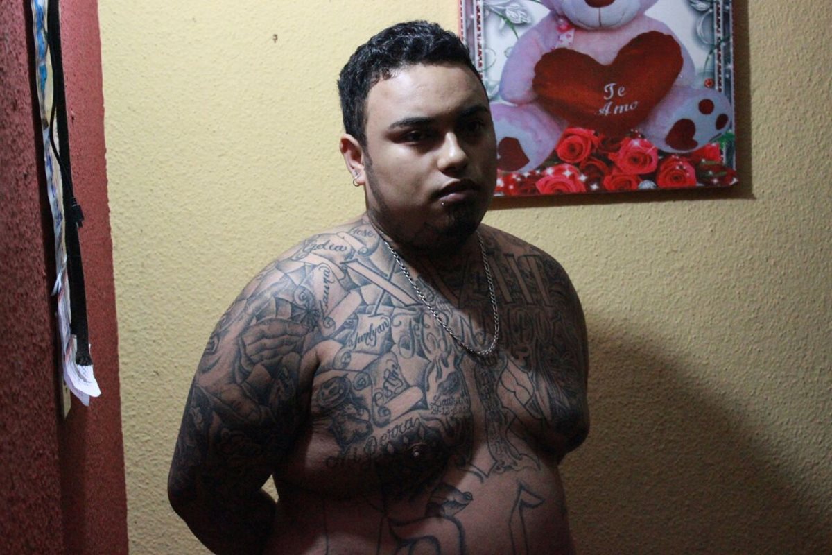 Luis Fernando García Álvarez, alias Craftman, es identificado como uno de los líderes del Barrio 18. (Foto Prensa Libre: Érick Avila)