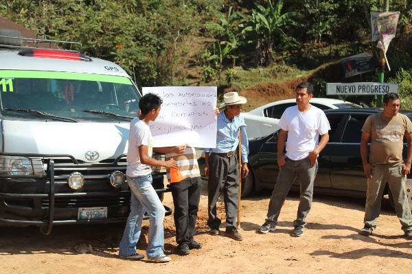 Pilotos protestan  en Nuevo Progreso.