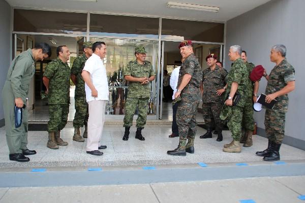 militares de México y Guatemala, durante reunión en Huehuetenango.