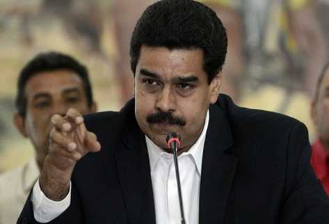 El canciller venezolano, Nicolás Maduro, en conferencia de prensa en Caracas. (Foto Prensa Libre: AFP)