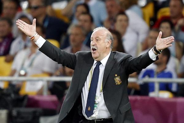 El técnico Vicente Del Bosque logró llevar a España a su segunda Eurocopa consecutiva. Hace cuatro años ganó Luis Aragonés. (Foto Prensa Libre: EFE)