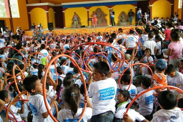 Celebración del Día del Niño en El Jícaro, El Progreso. (Foto Prensa Libre: Héctor Contreras).