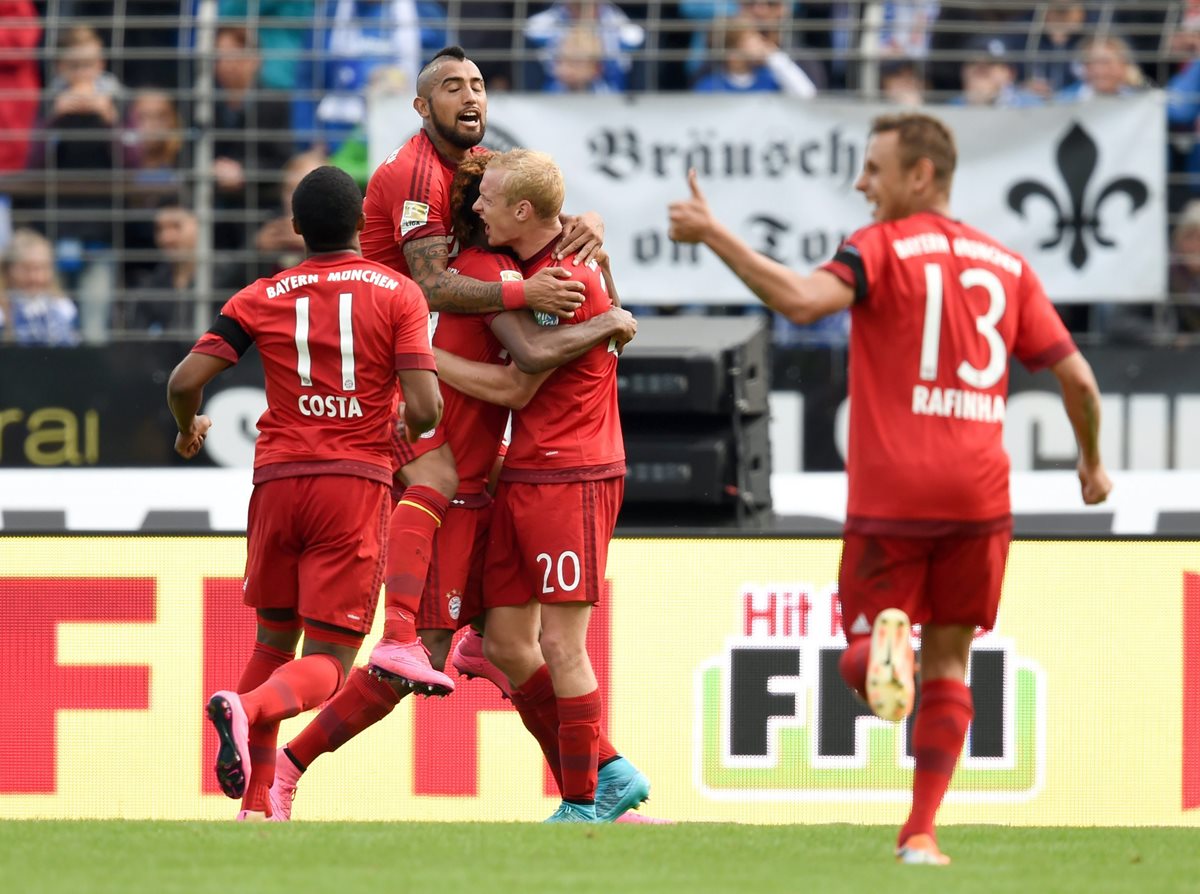 De la mano de Arturo Vidal el Bayern buscará su sexta vitoria consecutiva. (Foto Prensa Libre: EFE)