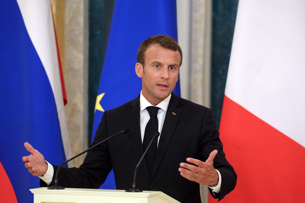 El presidente de Francia, Emmanuel Macron al asumir la presidencia, se esforzó por convertir a Francia en una nación de emprendimientos. (Foto Prensa Libre: EFE)