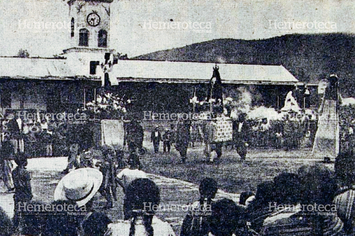 Vista de la fiesta de San Antonio Aguascalientes en 1965. (Foto: Hemeroteca PL)