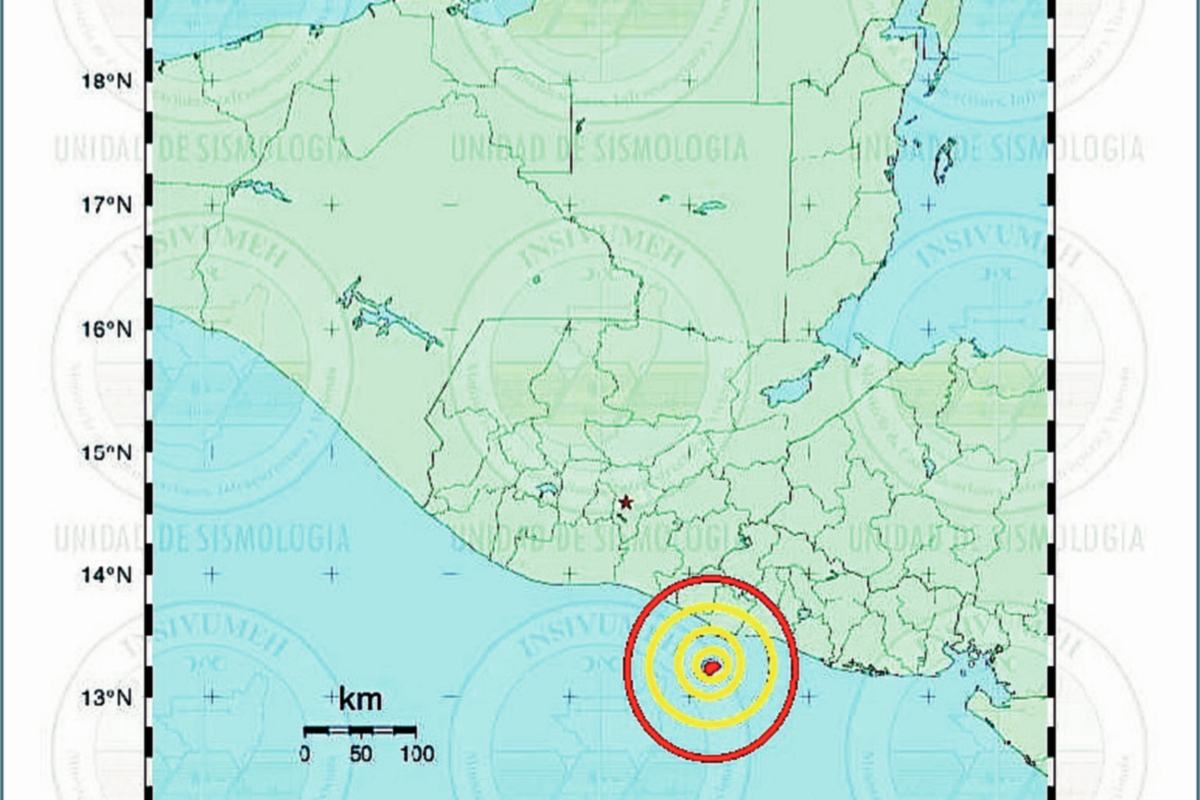 Un sismo de una magnitud de 5.4 grados se registró esta mañna y fue sensible en el suroriente y la ciudad capital. (Foto Prensa Libre: Insuvumeh).