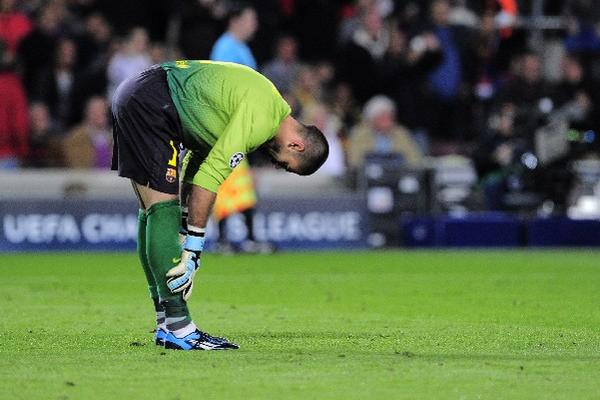 El portero Víctor Valdés es otro de los ausentes en el equipo de Gerardo Martino, que buscará mantener el invicto. (Foto Prensa Libre: AFP)