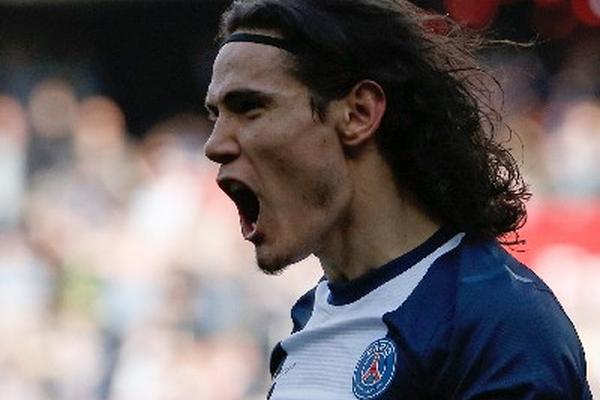 Edinson Cavani anotó ayer para el París SG. (Foto Prensa Libre: AFP)