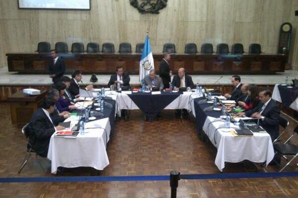 Reunión de Comisión de Postulación en la Corte Suprema de Justicia. (Foto Prensa Libre: Hugo Alvarado)