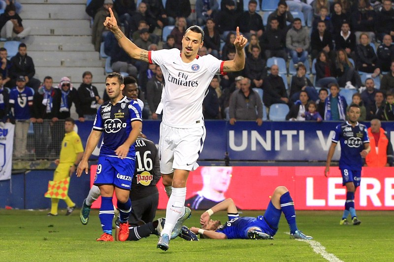 Zlatan sigue siendo el goleador del PSG. (Foto Prensa Libre: AFP)