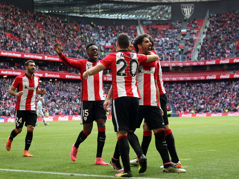 El Athletic de Bilbao quiere clasificarse al torneo de clubes más importante a nivel europeo. (Foto Prensa Libre: EFE)