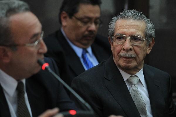 José Efraín Ríos Montt, general retirado, procesado por genocidio.