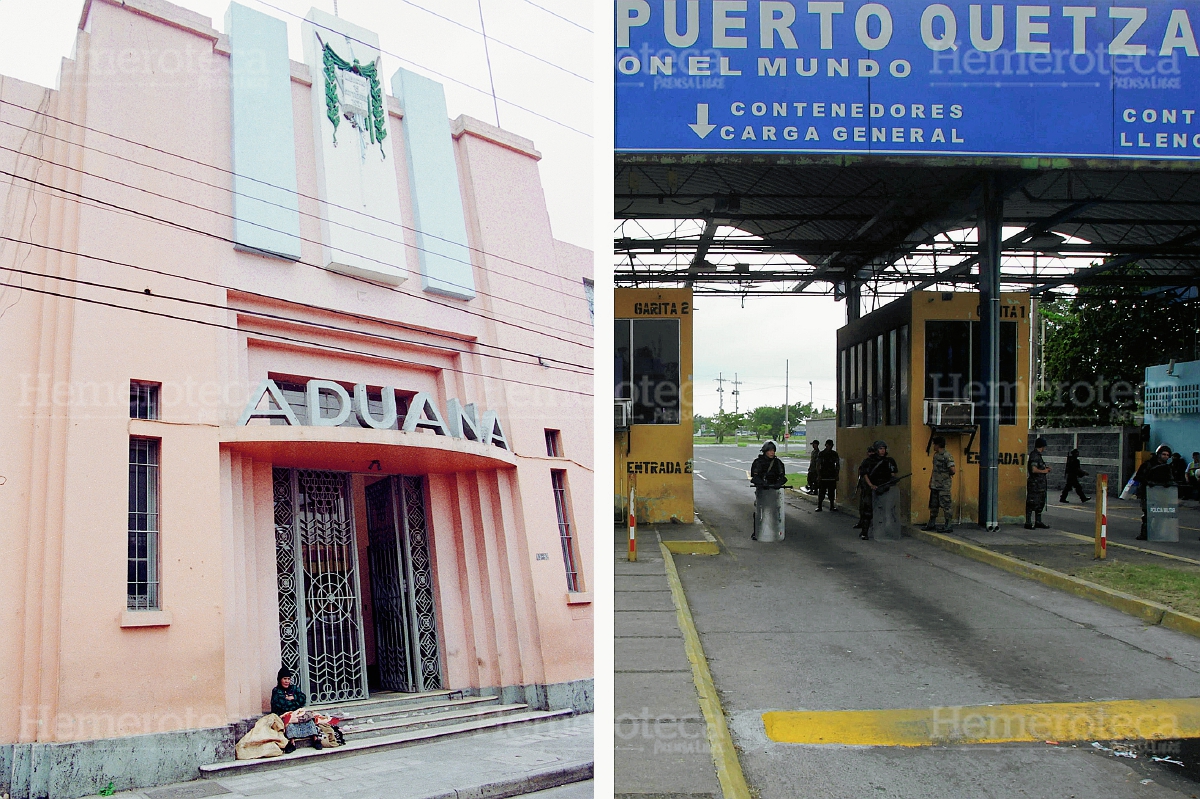 Antigua Aduana Central y garita de Puerto Quetzal. (Foto: Hemeroteca PL)