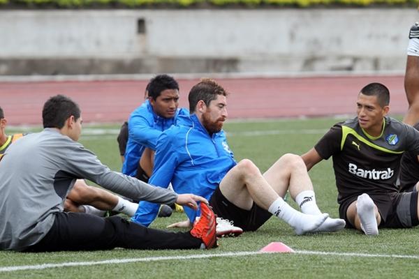 Comunicaciones cerró el entrenamiento previo al clásico contra Municipal. (Foto Prensa Libre: Eddy Recinos)