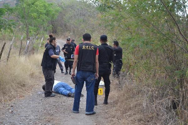 lugar de crimen en El Progreso.