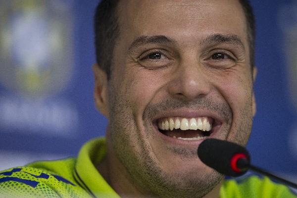 Julio César, portero de Brasil, está listo para el Mundial. (Foto Prensa Libre: AP)