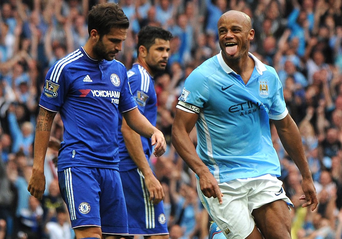 Vincent Kompany fue uno de los verdugos del Chelsea. (Foto Prensa Libre: AP)