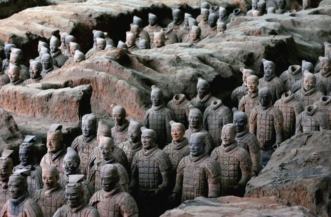 Los Guerreros de Terracota fueron descubiertos en 1972. CHINA PHOTOS/GETTY IMAGES