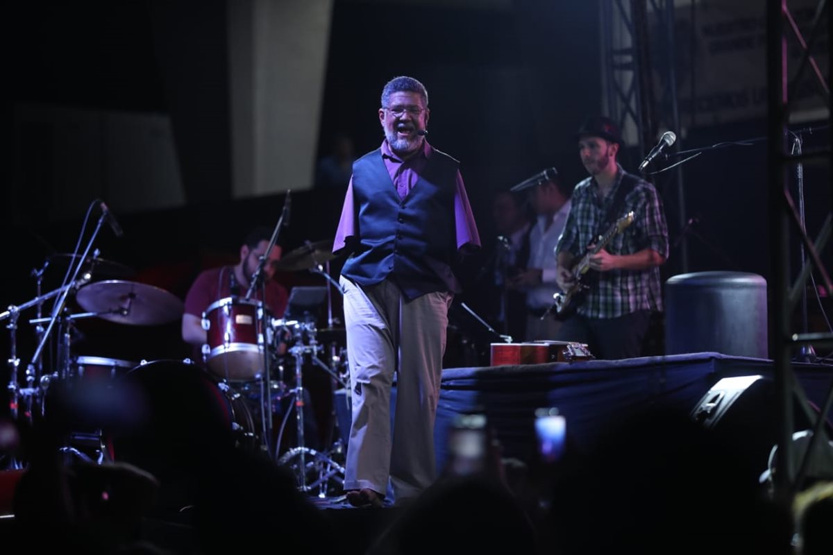 Tony Meléndez, en la presentación en la Usac (Foto Prensa Libre: Esbin García).