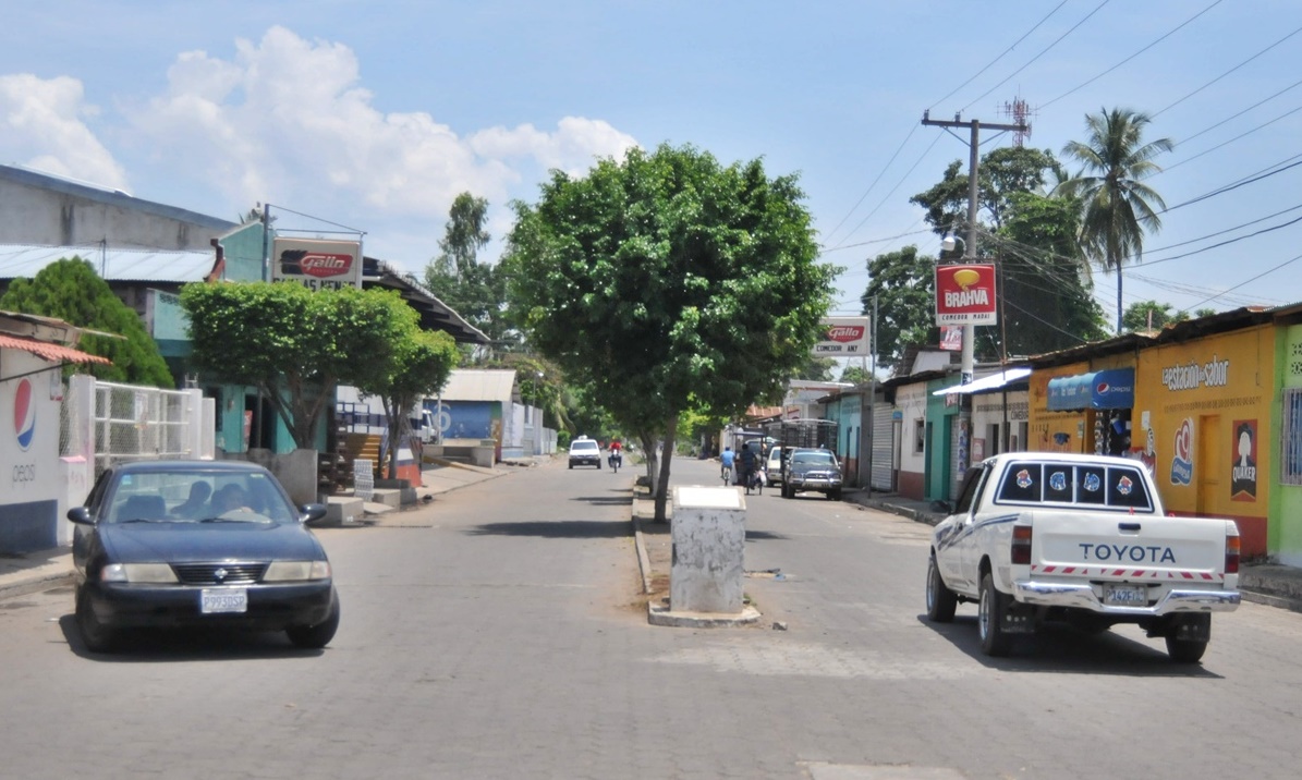 Ingreso del municipio de La Blanca, San Marcos. (Foto Prensa Libre: Alex Coyoy)