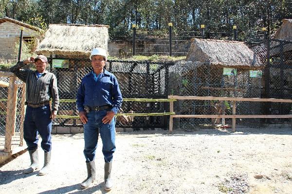 Juan Mejía Vicente, su familia y nueve empleados alimentan a los animales.