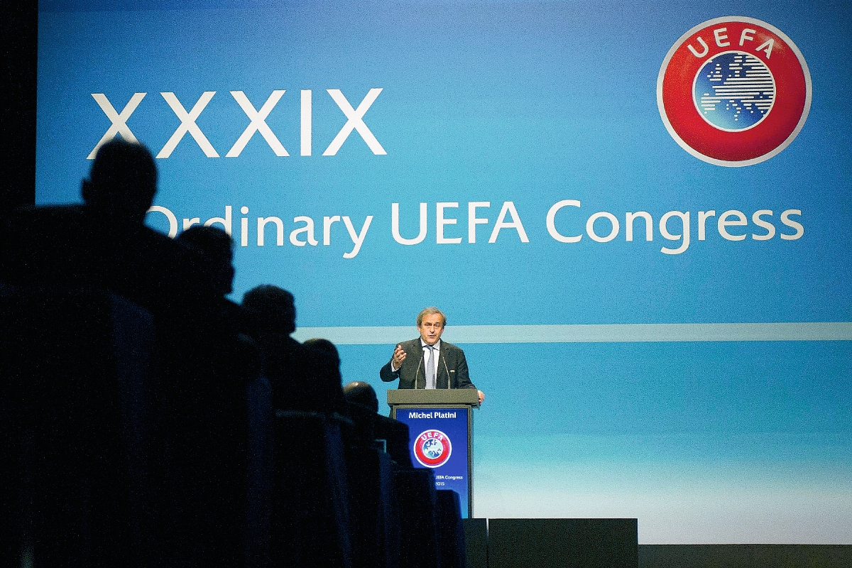 La UEFA dio a conocer los resultados financieros en el congreso donde fue reelecto Michel Platini. (Foto Prensa Libre: AFP).