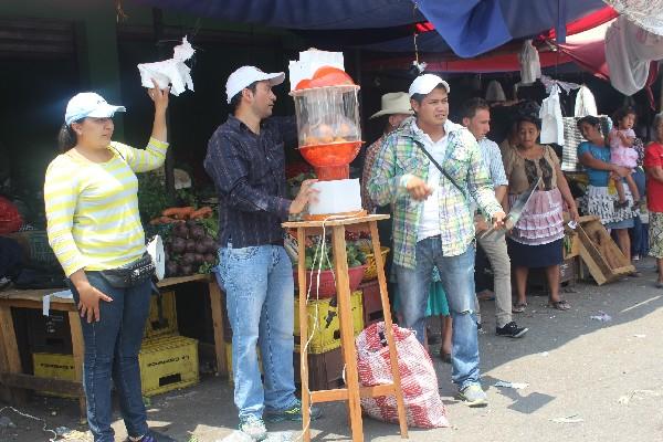 La rifa La Estrella funciona en el mercado municipal de la cabecera de Jutiapa.