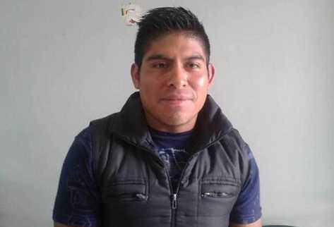 Juan Carlos Chocoj, sindicado de la muerte de Mara Nohemí  Siquinajay, permanece en la Comisaría 73, en Chimaltenango. (Foto Prensa Libre: Víctor Chamalé).