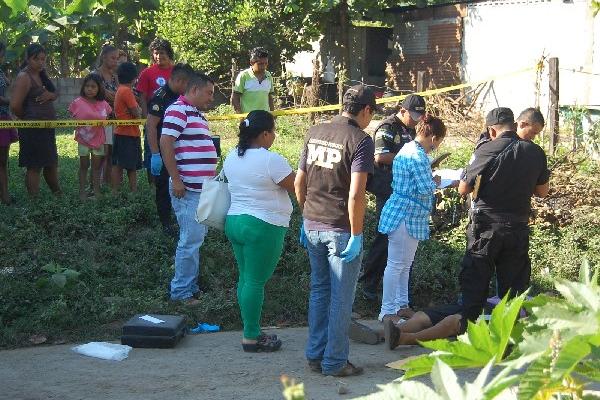 Escena del crimen contra Juan Hernández.