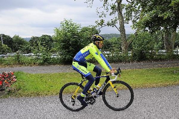 El ciclista español Alberto Contador tiene grandes aspiraciones en el Tour 2014. (Foto Prensa Libre: EFE)