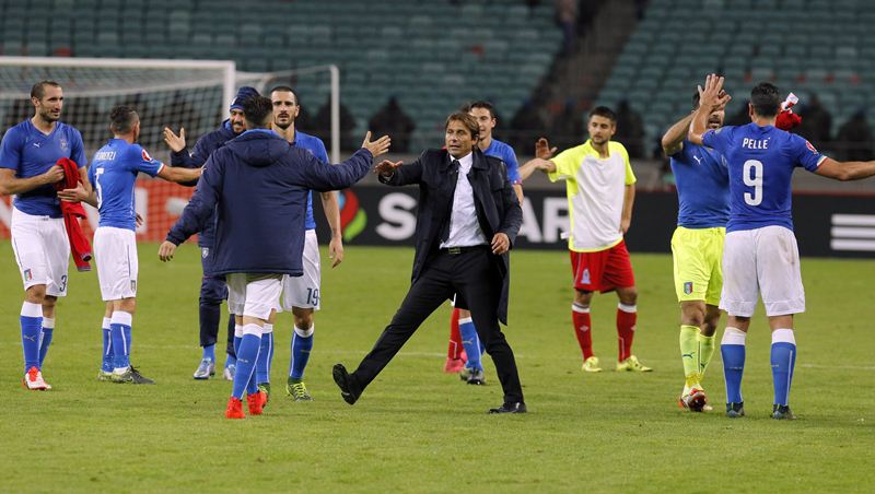 La "azurri" estará en la Eurocopa que jugará en Francia el año entrante. (Foto Prensa Libre: EFE)