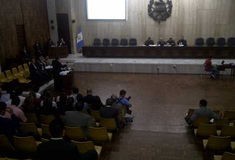 Audiencia de casación de Alejandro Giammattei. (Foto Prensa Libre: Daniele Volpe)