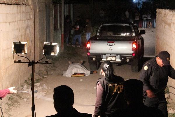 Escena de crimen, en Jalapa.