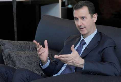 El presidente sirio, Bachar Al Asad, concede una entrevista al periódico ruso Izvestia el 26 de agosto en Damasco. (Foto Prensa Libre: AFP)