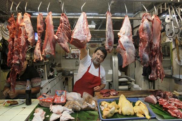 El precio de la carne por libra se cotiza hasta los Q27. (Foto Prensa Libre: Hemeroteca PL)