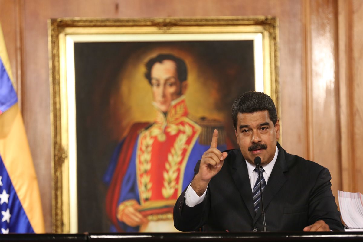 Nicolás Maduro, presidente de Venezuela. (Foto Prensa Libre: EFE).