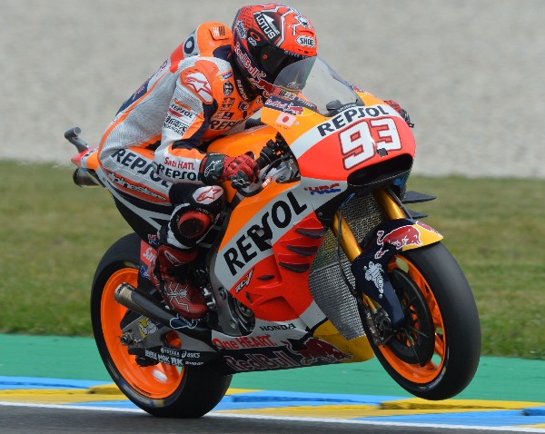 El piloto español Marc Márquez está consciente que la carrera en Francia será complicada. (Foto Prensa Libre: AFP)