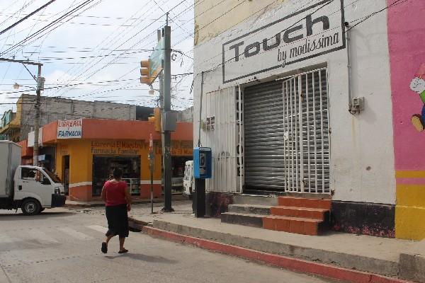 la boutique Touch fue  saqueada ayer por la madrugada.