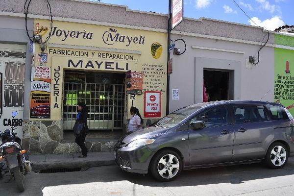 Joyería saqueada en Huehuetenango.