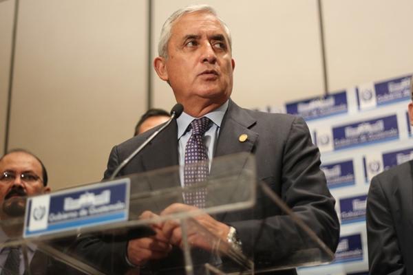 Presidente Otto Pérez Molina. (Foto Prensa Libre: Esbin García)<br _mce_bogus="1"/>