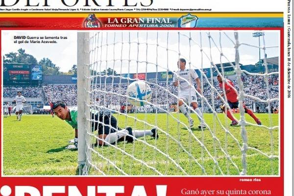 La gesta histórica escarlata aún no ha podido ser igualada. (Foto Prensa Libre: Hemeroteca PL)