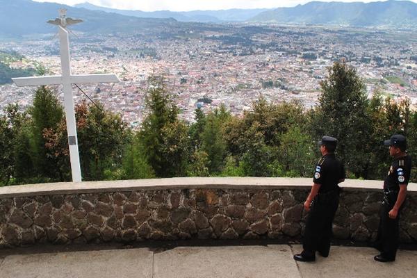 Vista de Xelajú, desde el cerro El Baúl (Foto Prensa Libre: Alejandra Martínez)