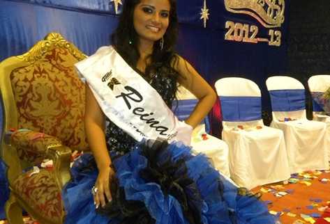 Reina de la Feria de San Antonio Suchitepéquez, Jackeline Carranza. (Foto Prensa Libre: Omar Méndez)