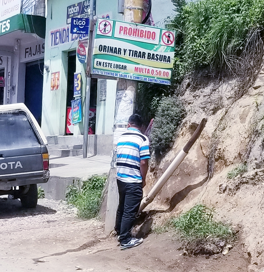 señal de prohibido tirar basura